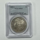 1880-S Morgan Silver Dollar PCGS MS63 US Coin $1 San Francisco
