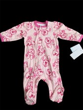 Disney Baby Pink Minnie Mouse Sleeper Pajamas NWT