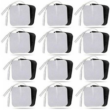 100/50PCS 4x4cm TENS EMS Muscle Stimulator Electrode Pads Self Adhesive UK