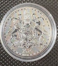 2026 Royal Mint 1 oz Silver Bullion Coin - The Royal Arms - King Charles III (£2