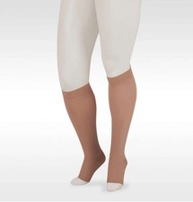 Juzo Dynamic Knee High, Open Toe, Petite, 30-40mmHg Size: II Beige