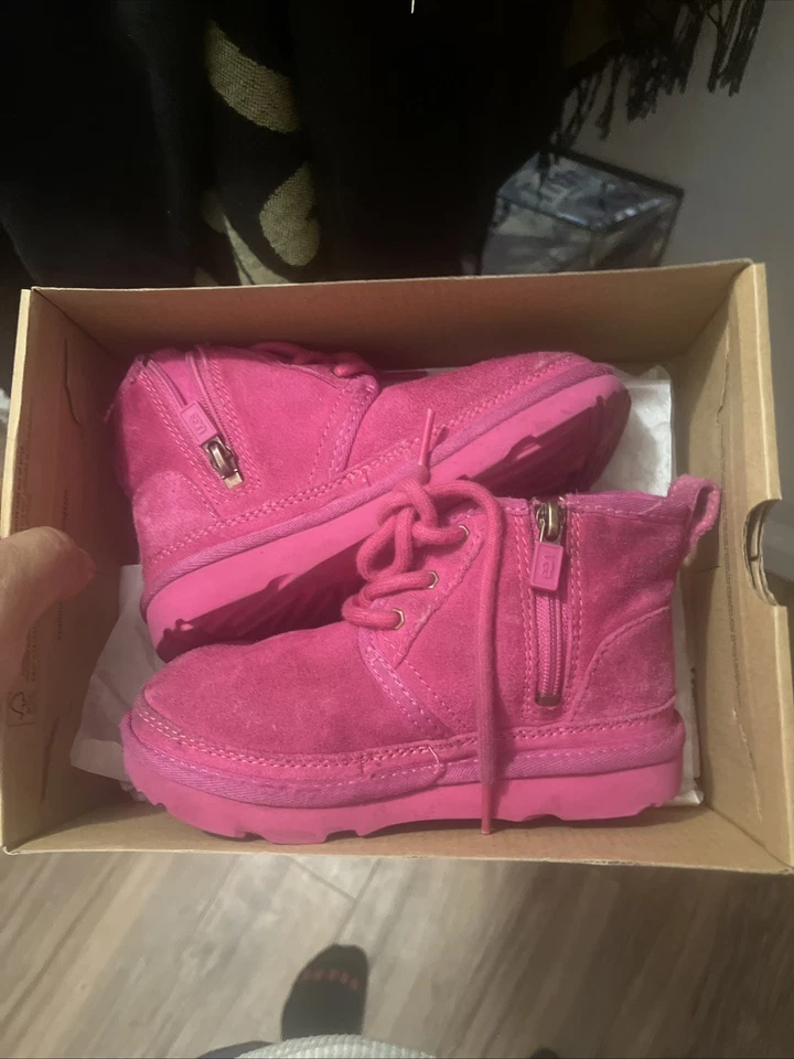 UGG Pink Kids Neumel ll Youth size 12 - Image 2 of 2