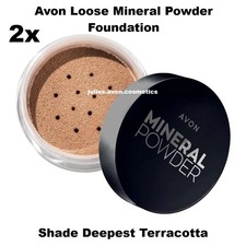 2x Avon Loose Mineral Powder Foundation ~ Deepest Terracotta ~ Joblot Bundle