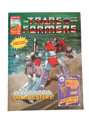 Transformers UK #29 Marvel 5th Oktober 1985 Comic G1 Mtmte Britisch Wöchentlich