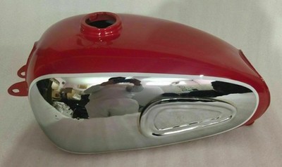 Horex Regina Chrome & Cherry Painted Gas Fuel Petrol Tank With Cap