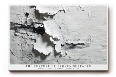 Paul Sinus Wandbild The Texture of Broken Surfaces abstraktes Strukturmotiv mit