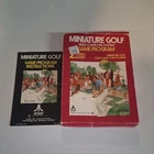 Miniature Golf (Atari 2600, 1979) Box and Manual only.  NO GAME INCLUDED