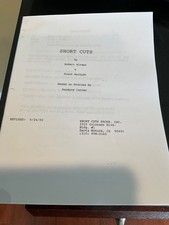 Classic script + lots of extras! Robert Altman SHORT CUTS 1992 - TIM ROBBINS
