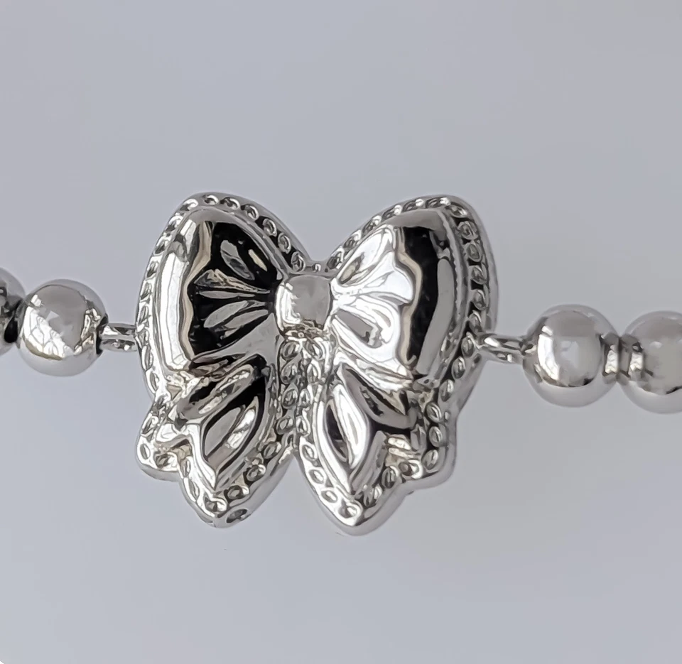 NUEVO 100% Auténtico KENDRA SCOTT Plata Marfil MoP Haley Arco Cuentas Pulsera Elástica Foto 4 de 4