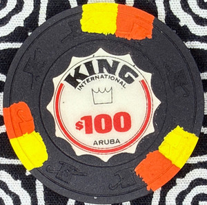 King International $100 Palm Beach, Aruba Casino Chip C35