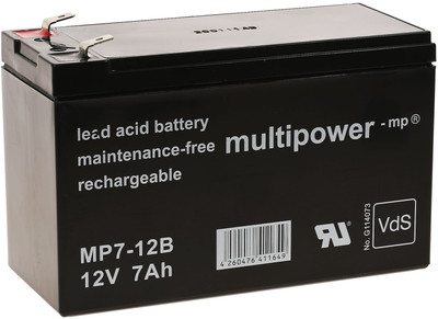 Ersatzakku (multipower) für USV APC Back-UPS CS350 12V 7Ah (ersetzt 7,2Ah) 12V 7