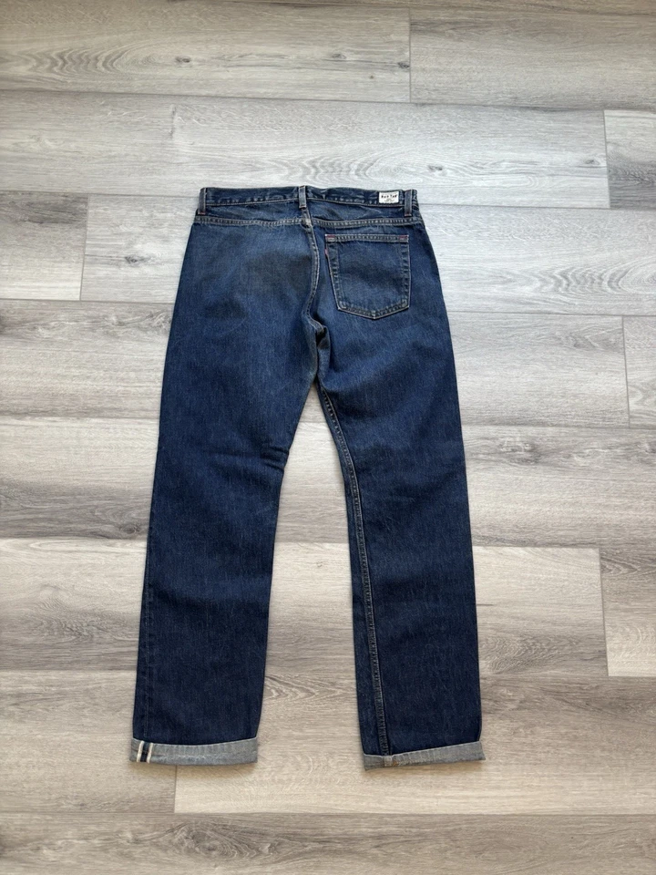 Levi's Hombre 501 Ribete Línea Roja Lote 53 34 X 30 Jeans Azules Foto 2 de 4
