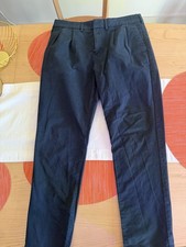 Blue Express Men  s Athletic Slim Fit 32 X 32 Dark Blue Pleated Pants