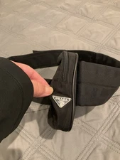 Authentic PRADA Black Nylon Waist Belt Bum Bag Purse