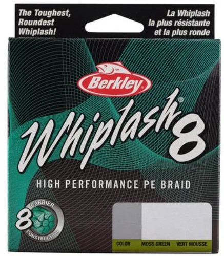 Berkley Whiplash 8 Moss Green 300m 28lb 12.9kg 330yd PE Braid HIGH PERFORMANCE - Picture 14 of 24
