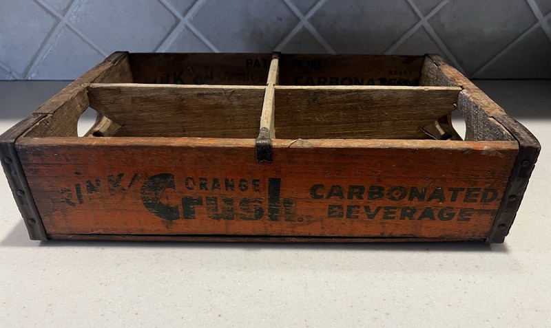 Vintage Orange Crush Peru Illinois Wood Crate