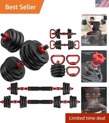 Multi-Functional Adjustable Dumbbell Set - Ideal for Home Gyms, 90 lbs