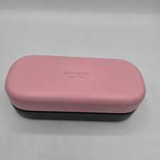 Kate Spade Pink Green Hard Shell Glasses Sun Eye Case Designer Luxury Preppy