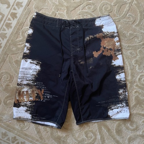 ☠️ OAKLEY 00s Logo Vintage Nylon Surf Shorts 34