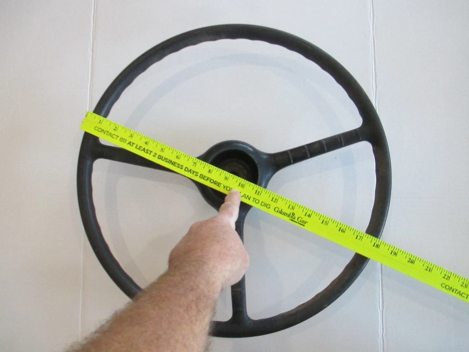 Volante de camioneta Ford F1 F2 1948-1952 3 radios 18 pulgadas OEM BSMT Foto 2 de 4