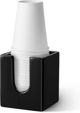 Ceramic Bathroom Cup Dispenser - 3 oz Paper Cup Dispenser  Mouthwash Cup Holder