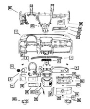 Genuine Mopar Glove Box Door Latch Striker 68082466AA