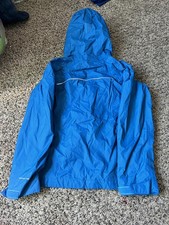 Columbia Blue windbreaker Hooded Jacket kids youth size Small