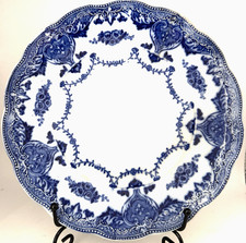 Antique Petrus Regout Holland 'Superior' 9" FLOW BLUE Porcelain Plate
