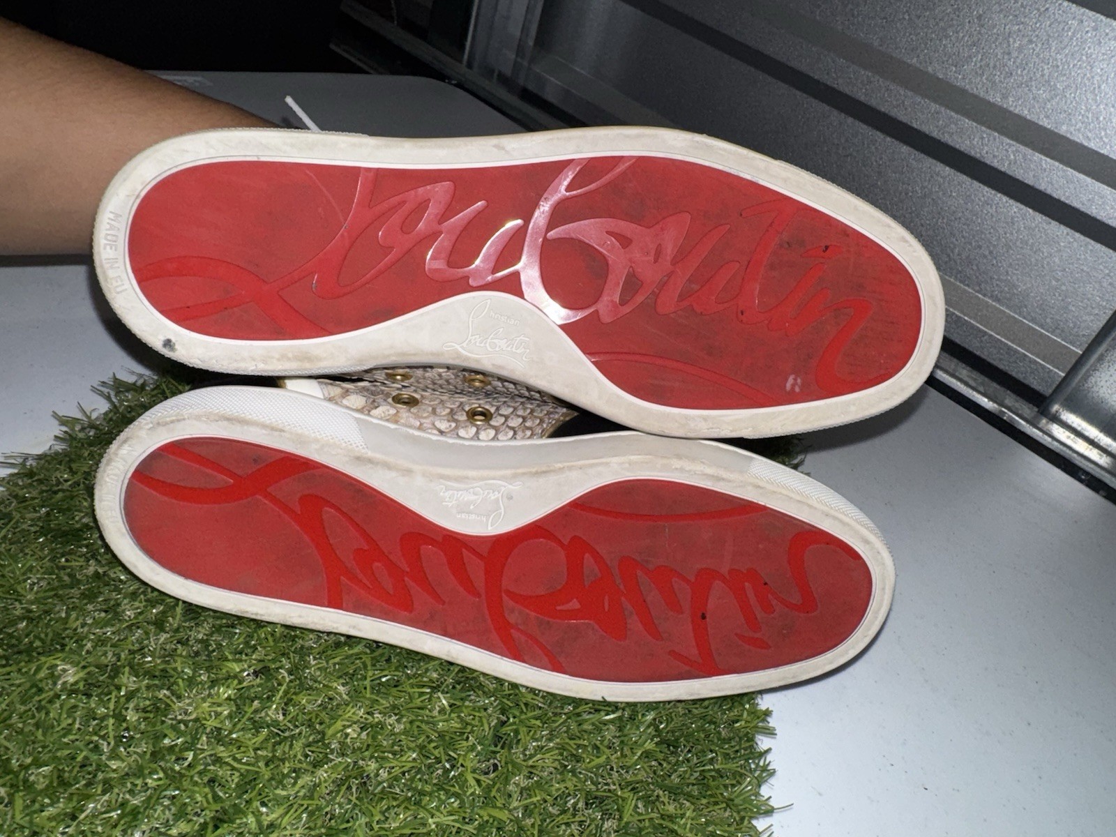 Christian Louboutin Multicolor Python and Leather… - image 22