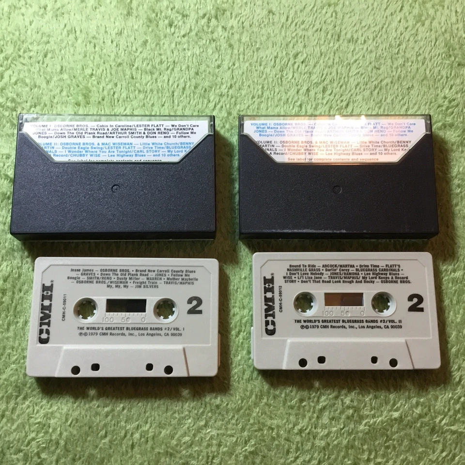 World's Greatest Bluegrass Bands 2, Volumes 1 & 2  (EX) Copy *[2-Cassette Tapes] Foto 2 de 4