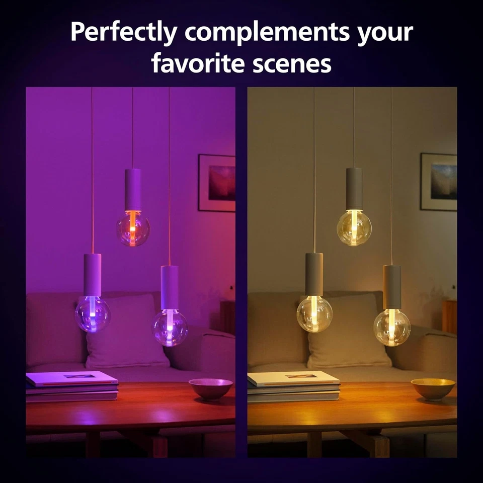 Philips Hue Lightguide 577437 G125 Large Globe Smart LED Bulb-Color Changing - Image 4 of 4