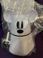 Disney Ghost Mickey Mouse 32 Oz Sipper Cup w/Straw And Ghost Lanyard - NIP
