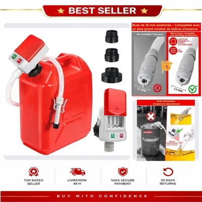 Pompe à Carburant Électrique 12 L/min pour Jerricans et Tracteurs - Photo 1/4