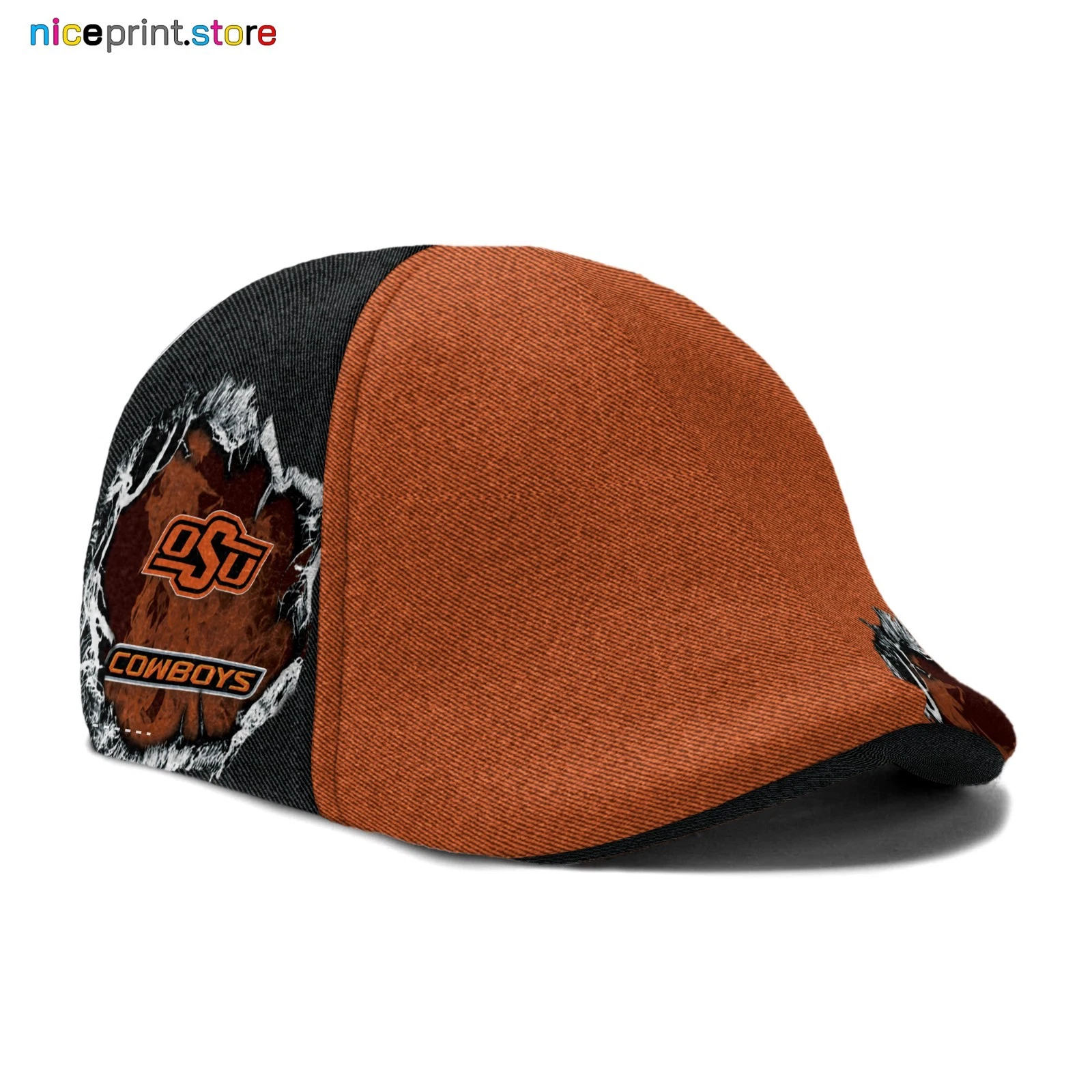 Oklahoma-State-Cowboys Ivy Cap, Newsboy Cap Gift For Men