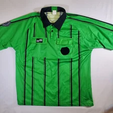 Official Sports Green United States Soccer Federation Referee XL Polo Shirt Top