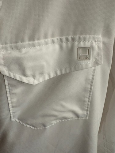 HUK PERFORMANCE CONVERTIBLE FISHING SHIRT FLAP POCKET LIGHTWIEGHT PERFORATED XL - Picture 5 of 6