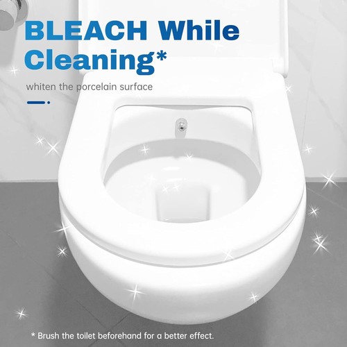 Toilet Bowl Cleaner Tablets 12 PACK, Automatic Toilet Bowl Cleaners with Bleach - Picture 4 of 11