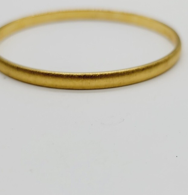 Monet Gold tone Bangle Stackable Bracelet Texture… - image 6