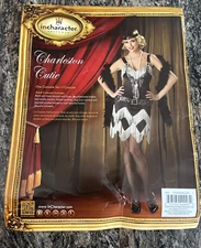 InCharacter Charleston Cutie 1069 Women's Flapper Costume Black Silver Size L