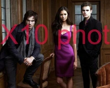 THE VAMPIRE DIARIES #139,IAN SOMERHALDER,nina dobrev,PAUL WESLEY,8X10 photo