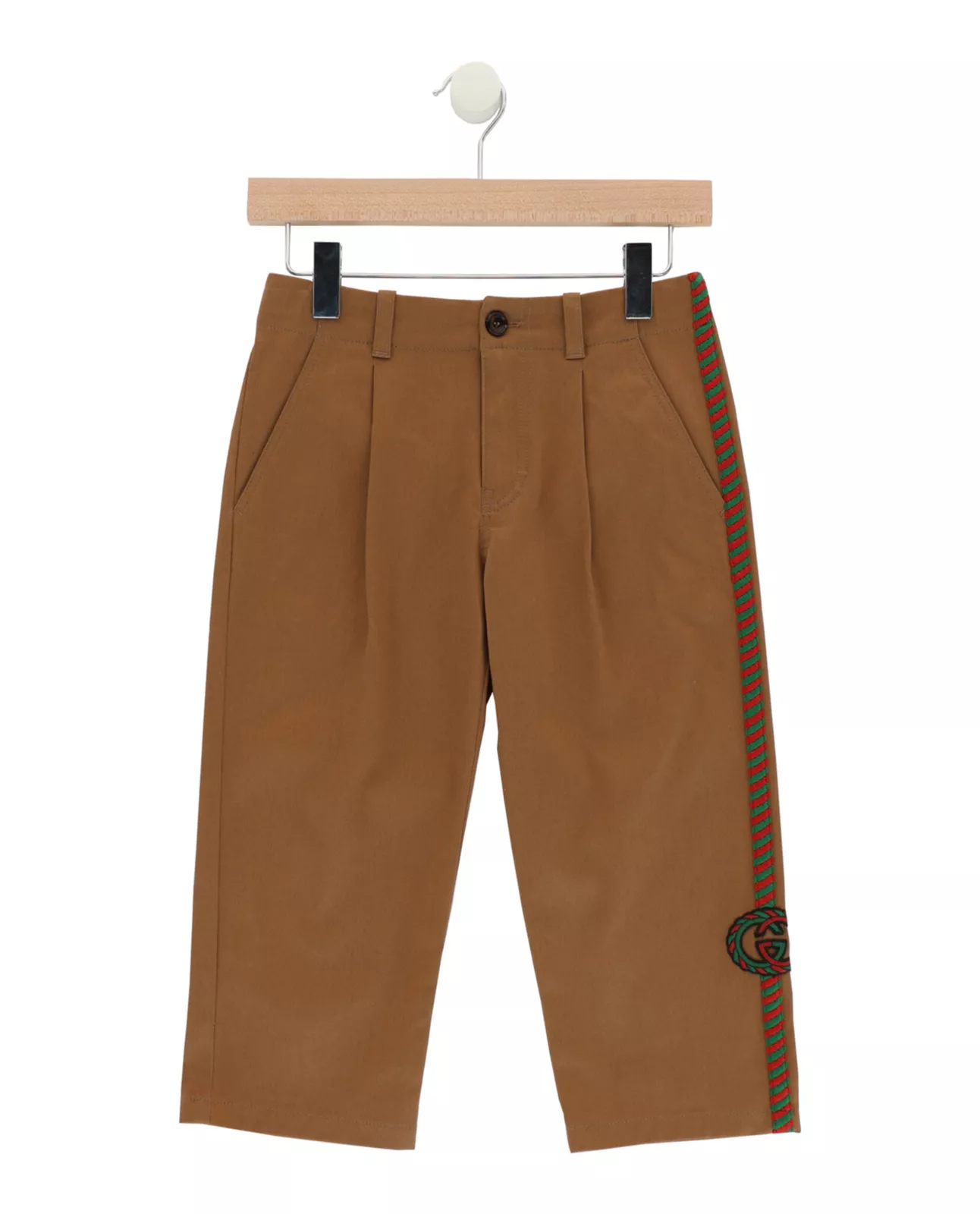 Pantalon plissé brodé garçon Gucci