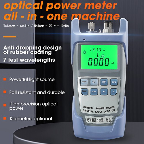 AUA-9A Optical Power Meter with Visual Fault Locator Optic Fiber Tester VFL 30MW - Picture 4 of 7