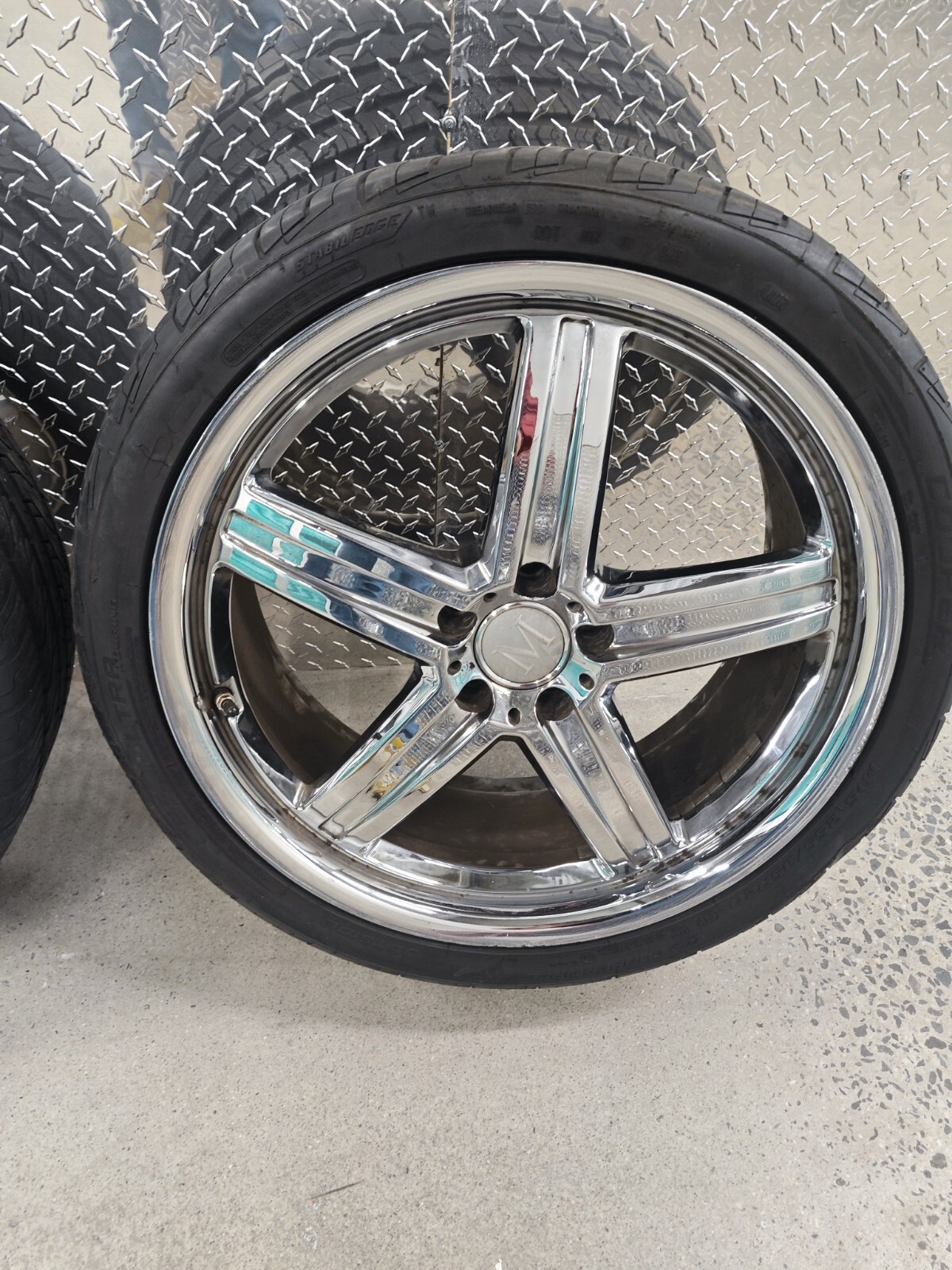 4 wheels 235/55 ZR20 with Mandrus Mannheim Rims Chrome 5x112 ET32 eBay
