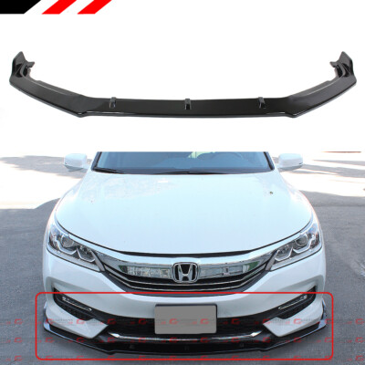 FOR 2016-2017 Honda Accord GT Style Front Bumper Lip Spoiler Splitter