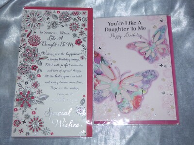 Birthday Greeting Card For Daughter Happy Birthday Daughter Pretty Birthday Card For Daughter Gift From Mom To Daughter Floral Birthday Card - View #6