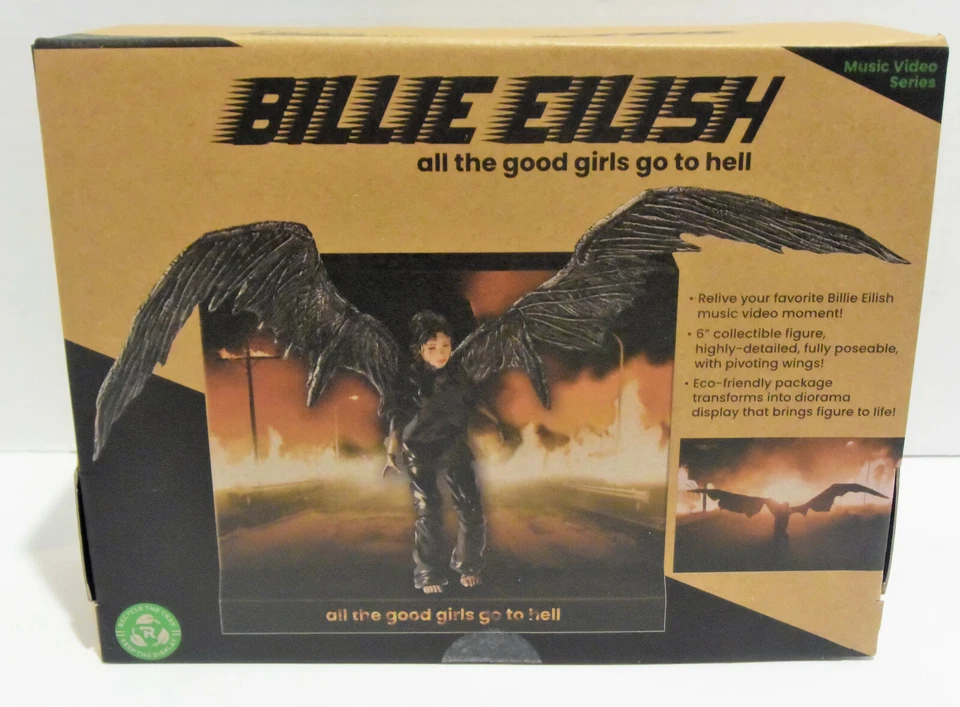 Figura Billie Eilish 6" All the Good Girls Go to Hell - NUEVA Figura de Acción Muñeca Foto 4 de 4