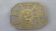 Vintage Statue of Liberty Belt Buckle 100 year Anniversary 1884-1984
