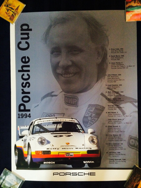 Original Vintage RARE Race Poster Porsche CUP 1994 964 RS 40