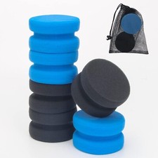 Paint Sponge Black 6Pcs, Detail Painting Sponge Double-Side Art Craft Round S...