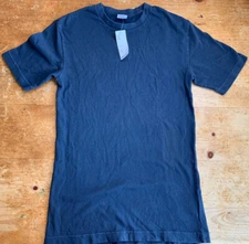 nwt urban outfitters long sleeve mock turtleneck blue shirt size small $39 B25